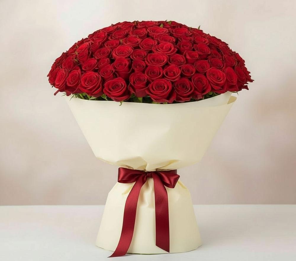 101 Красная роза Милано в Алферово Букет 101 Красная роза Милано в Алферово