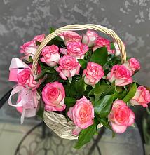 Цветочная композиция из Розы в корзине #REPLACE_PRED# Алферово