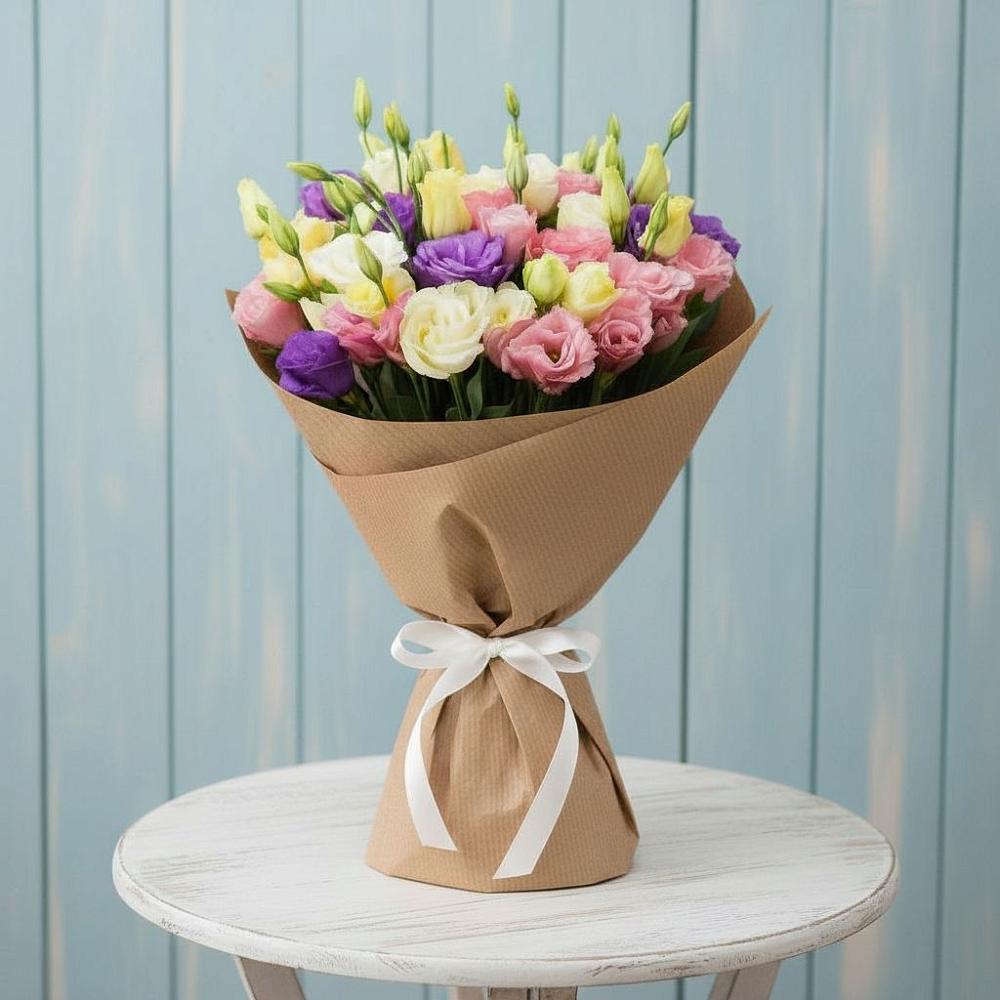 Букет цветов из: Лизиантусы в Алферово