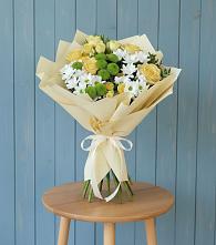 Букет цветов из:  Хризантемы и Розы в Алферово