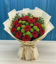 Букет цветов из:  Розы и Хризантемы в Алферово