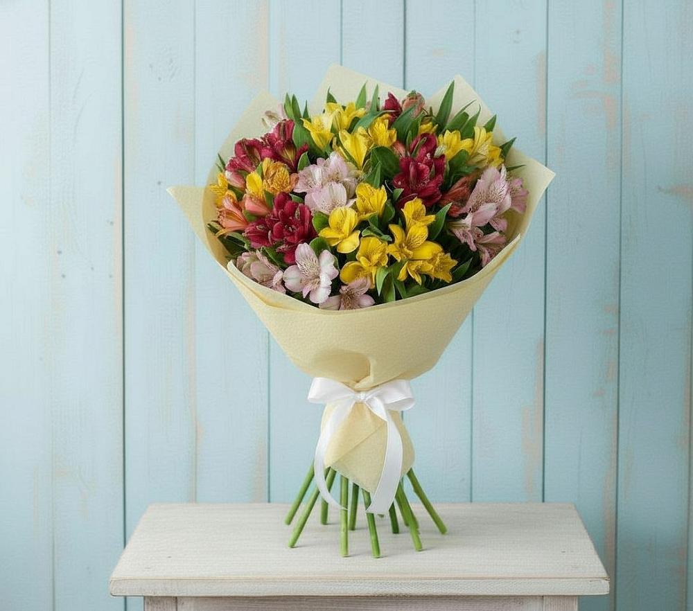 Букет цветов из: Альстромерии в Алферово