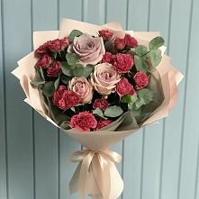 Букет цветов из:  Гвоздики и Розы в Алферово
