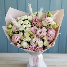 Букет цветов из:  Альстромерии и Розы в Алферово