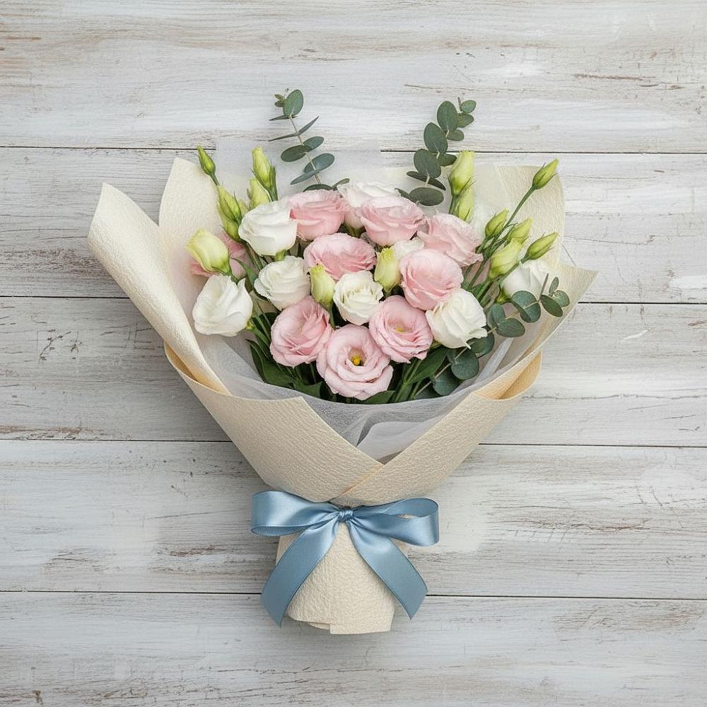 Букет цветов из: Лизиантусы в Алферово